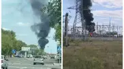 Столб густого черного дыма встревожил жителей Караганды