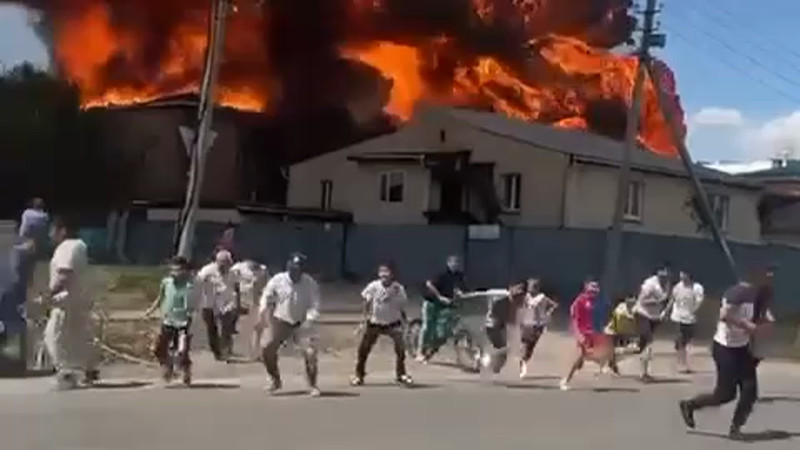 Видео прислал читатель Tengrinews.kz