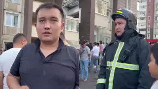 "Взяли матрасы и начали ловить" - очевидцы пожара в Алматы рассказали, как спасали людей