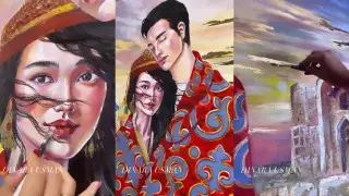 Скупают иностранцы: алматинка рисует удивительной красоты "национальные" картины