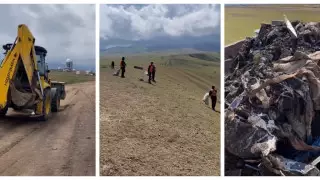 Почти 30 тонн мусора вывезли с плато Ассы после нашумевшего видео
