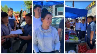 Аким Талдыкоргана устроил рейд по центральным улицам города