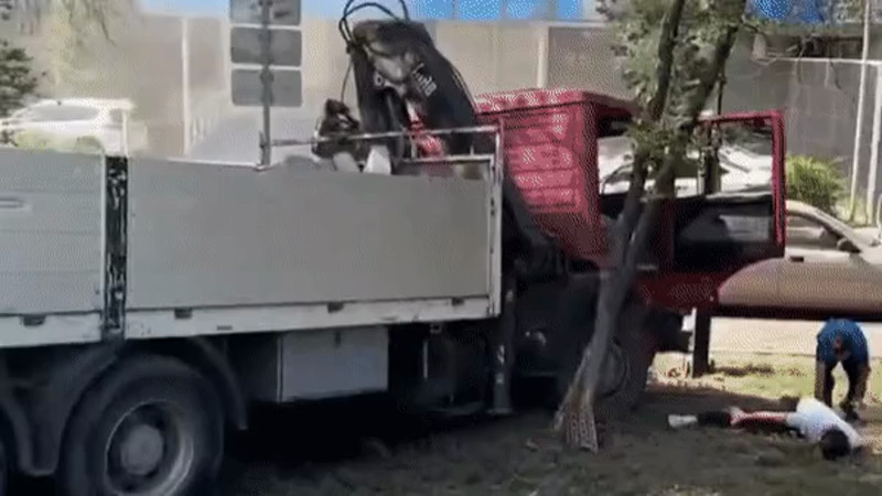 Видео прислано читателем Tengrinews.kz