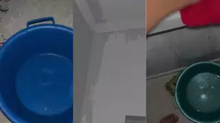 Шымкентте көпқабатты жаңа үйлердің шатырынан cу ағып тұр