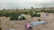 Пляж в Актау превратили в свалку