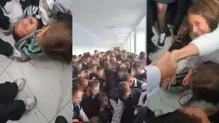 "Дети кричали и задыхались". Давка в школе Кокшетау попала на видео