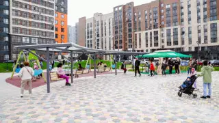 Сквер вместо ЖК построили в Астане