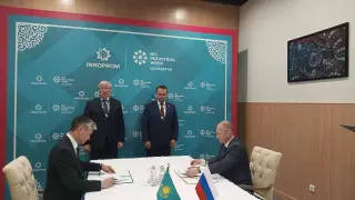 Обсуждены вопросы двустороннего сотрудничества между Ұлытау и Новгородской областью РФ