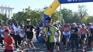 В Таразе прошел забег ко Дню города
