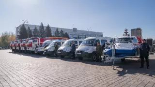 Спасателям области Абай вручили ключи от специализированной техники