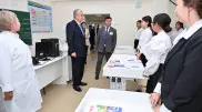 Президент осмотрел общежитие и школу имени Кемеля Токаева в Уштобе