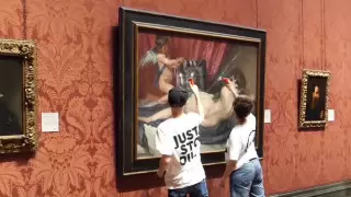 Экоактивисты напали на картину великого художника в Лондоне