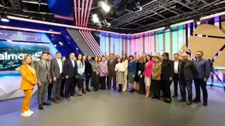 Досаев посетил обновленную студию AlmatyTV