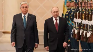 Токаев встретил Путина в Акорде