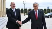 Касым-Жомарт Токаев встретился с Ильхамом Алиевым в Баку