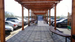 Общественное пространство с игровыми зонами построили в Наурызбайском районе Алматы