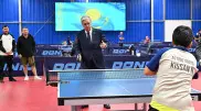 Касым-Жомарт Токаев сыграл в настольный теннис в Актобе