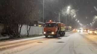Первый снег выпал в Алматы