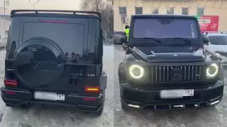 Gelandewagen с огромным штрафом задержали в Алматы