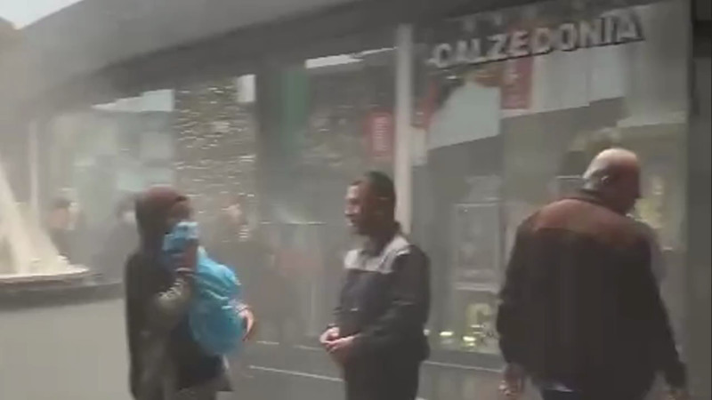 Кадры из видео очевидцев