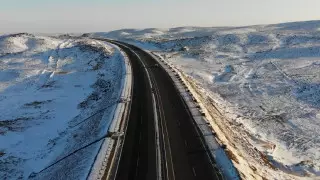 92 процента дороги "Астана-Алматы" покрыто новым асфальтом