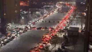 Этой ночью в Алматы возникли пробки до 5 баллов