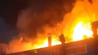 Крупный пожар под Алматы запечатлели очевидцы