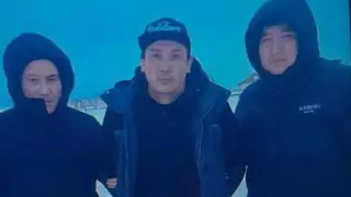 Опубликовано видео задержания Нурболата Дакебаева, избившего водителя скорой