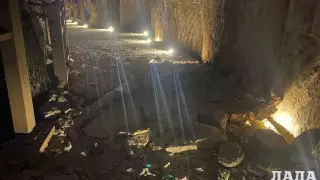 Обвал камней произошел на Скальной тропе в Актау