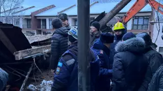 Сход оплывины в Алматы: Досаев приехал на место ЧП