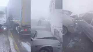 Массовое ДТП в Акмолинской области: на трассе столкнулись пять машин