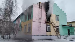 Детский сад загорелся в Семее