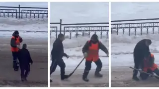 Дорожного рабочего, на которого напали в Астане, привлекли к ответственности