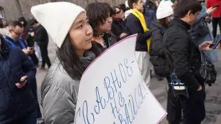 В Алматы начался митинг