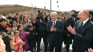 Алиев поблагодарил Токаева и народ Казахстана за братский дар