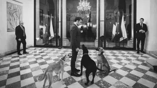 Макрона засняли в Елисейском дворце с казахскими тазы