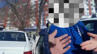 Водитель бросался на полицейских в Костанае: видео