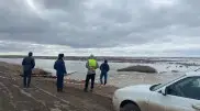 Талые воды топят дороги в области Улытау