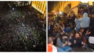 14 человек задержали на акции протеста против закона об "иноагентах" в Грузии