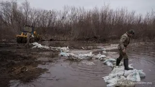 Мажилисмен раскритиковал строительство дамб из мешков с песком