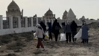 Субботник прошел на территории некрополя "Кошкар ата" в Мангистау