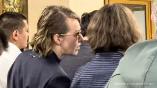 Ксения Собчак приехала на суд Бишимбаева