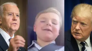 Шестилетний мальчик бросил вызов Байдену и Трампу в США