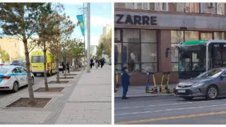 Инцидент с пассажирским автобусом произошел на проспекте Республики в Астане