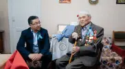 Ветеранов войны и тружеников тыла поздравили с Днем Победы в области Абай