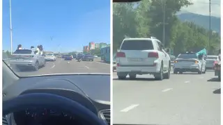 Выпускников школы задержали за беспредел на дорогах в Алматинской области