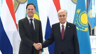 Токаев встретил премьера Нидерландов в Акорде