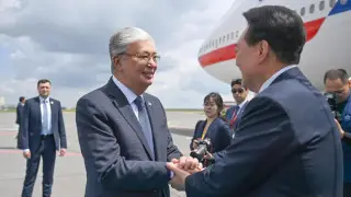 Токаев проводил президента Кореи: фото