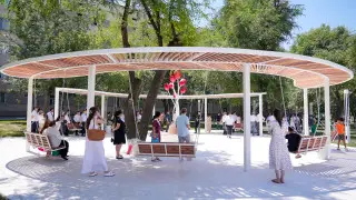 В Шымкенте открыли новый сквер