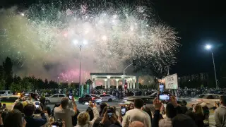 Салют запустили в Астане в преддверии Дня столицы и саммита ШОС